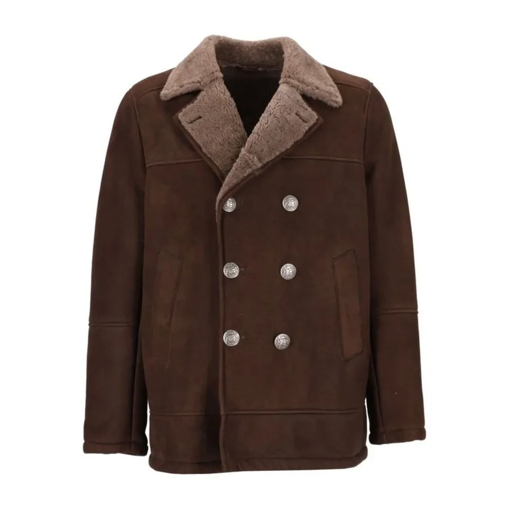 Al Duca D'aosta Men Merinillo Leather Sheepskin Jacket